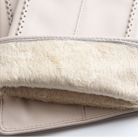 Gants d’hiver pour femme en véritable cuir d’agneau | Dorélia™